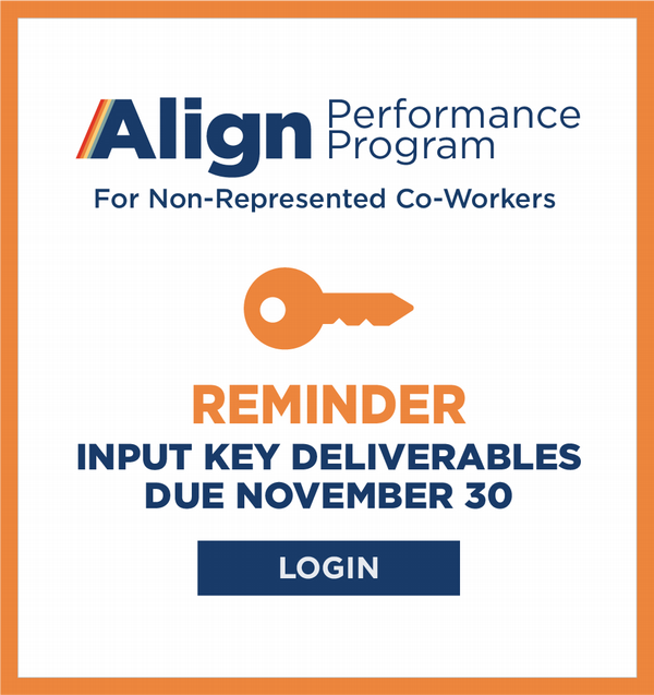 Input Align Key Deliverables